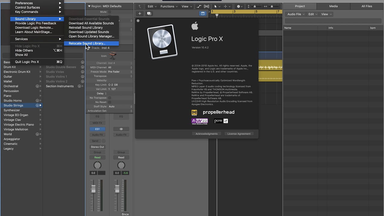 Move Logic Sound Library & Apple Loops to an External Disk from County Brown Mane