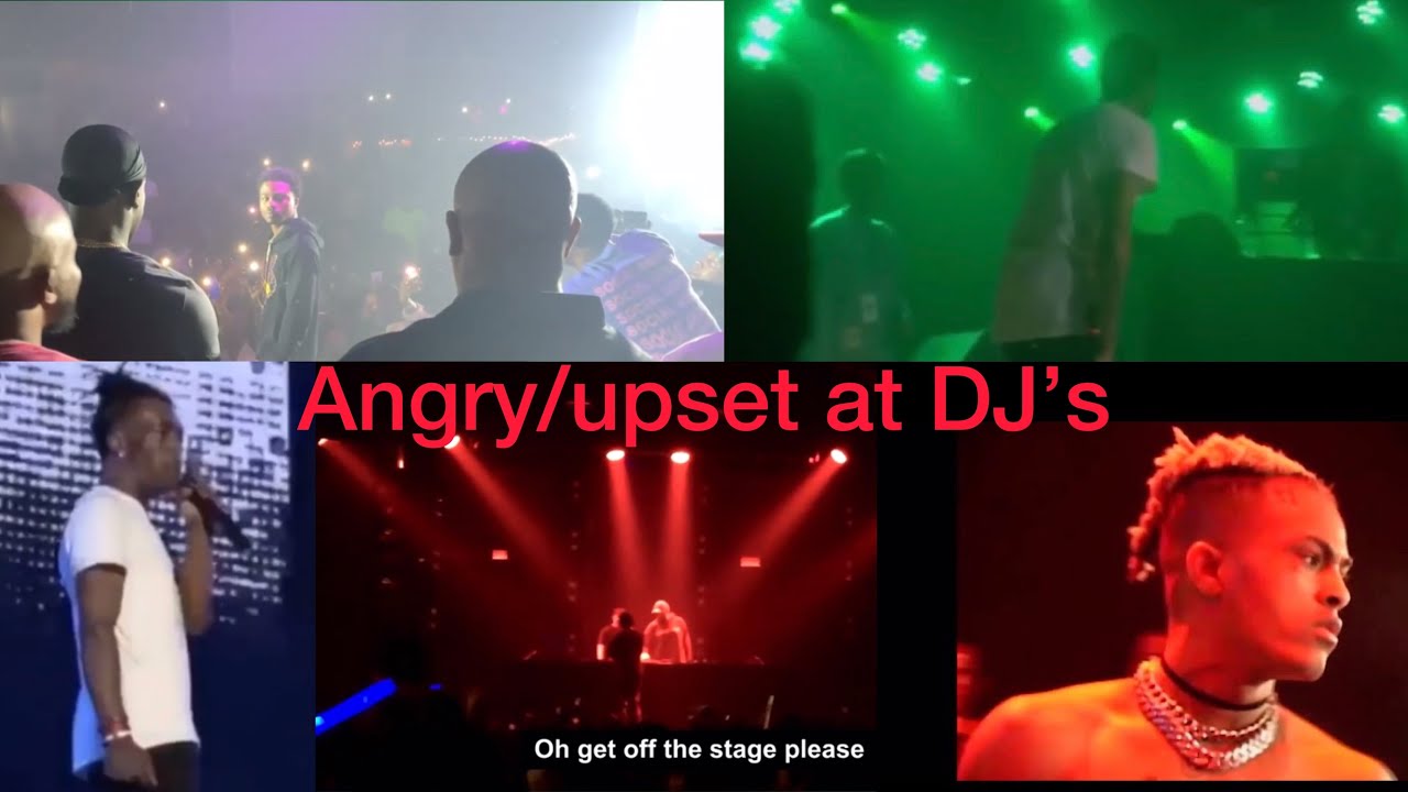 Rappers Getting Angry/Upset at Dj’s ( Lil Boosie,Travis Scott, Lil Uzi and more)